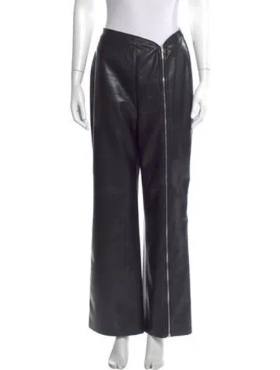 Pre-owned Nanushka Wide Leg Pants In Gray