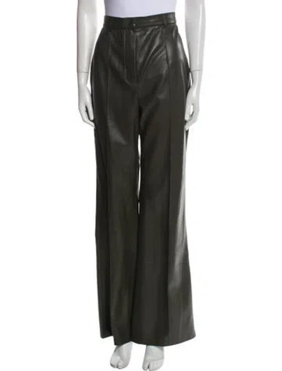 Pre-owned Nanushka Wide Leg Pants In Green