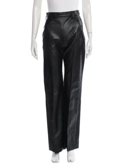 Pre-owned Nanushka Wide Leg Pants In Green