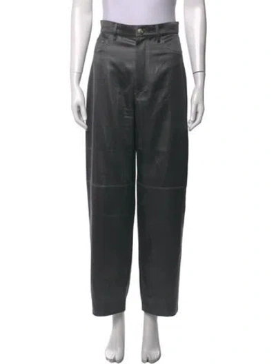 Pre-owned Nanushka Wide Leg Pants In Green