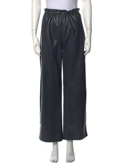 Pre-owned Nanushka Wide Leg Pants In Grey