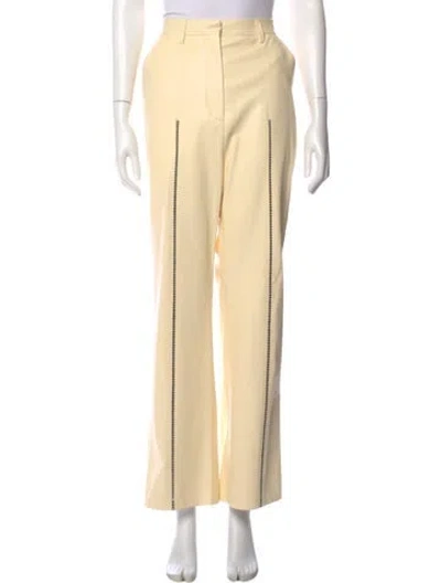 Pre-owned Nanushka Wide Leg Pants In Neutral