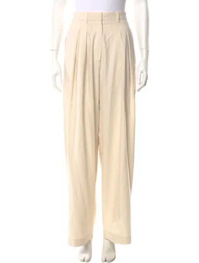 Pre-owned Nanushka Wide Leg Pants In Neutral