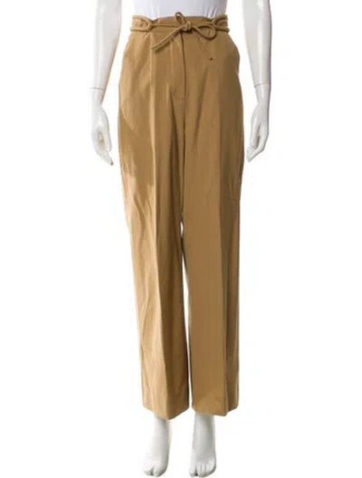 Pre-owned Nanushka Wide Leg Pants In Neutral