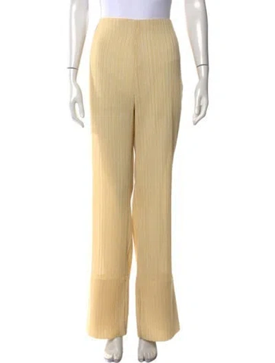 Pre-owned Nanushka Wide Leg Pants In Neutral