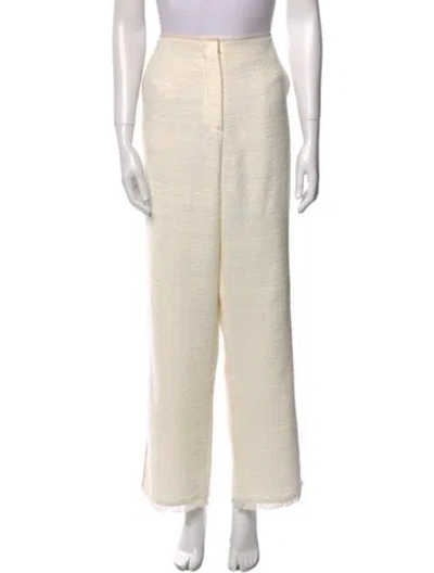 Pre-owned Nanushka Wide Leg Pants In Neutral