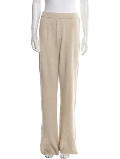 Pre-owned Nanushka Wide Leg Pants In Neutral