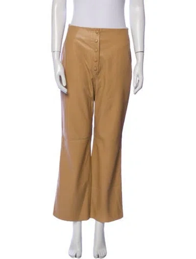 Pre-owned Nanushka Wide Leg Pants In Neutral