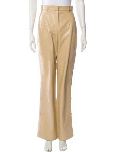 Pre-owned Nanushka Wide Leg Pants In Neutral