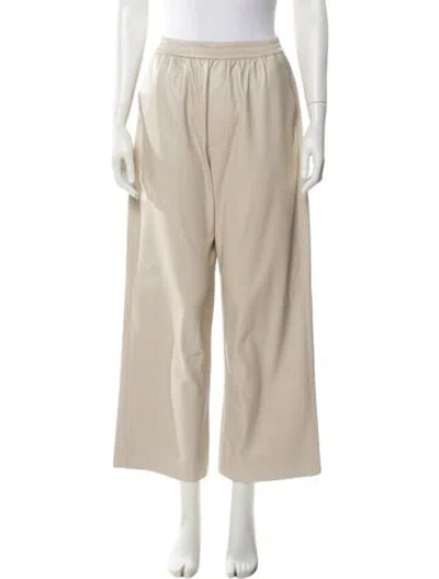 Pre-owned Nanushka Wide Leg Pants In Neutral
