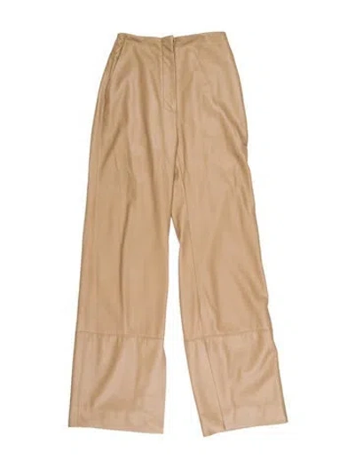 Pre-owned Nanushka Wide Leg Pants In Neutral