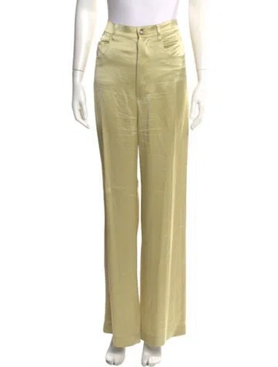 Pre-owned Nanushka Wide Leg Pants In Neutral