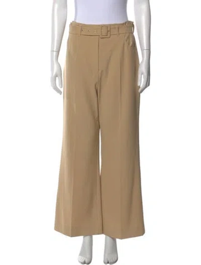 Pre-owned Nanushka Wide Leg Pants In Neutral