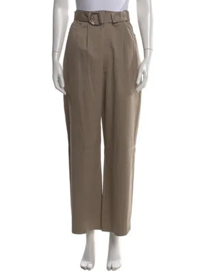 Pre-owned Nanushka Wide Leg Pants In Neutral