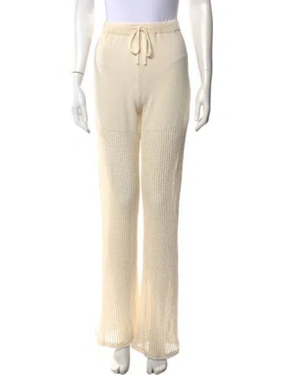 Pre-owned Nanushka Wide Leg Pants In Neutral