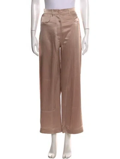 Pre-owned Nanushka Wide Leg Pants In Neutral