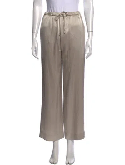 Pre-owned Nanushka Wide Leg Pants In Neutral