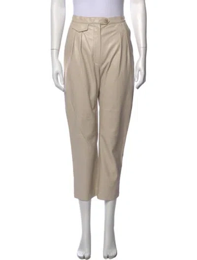 Pre-owned Nanushka Wide Leg Pants In Neutral