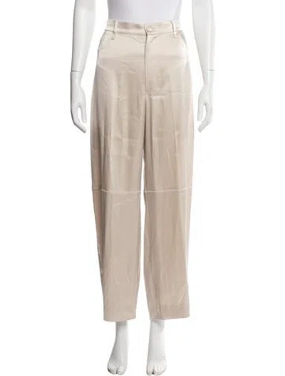 Pre-owned Nanushka Wide Leg Pants In Neutrals