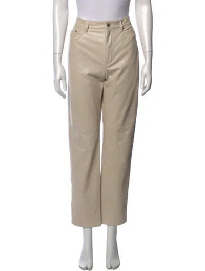 Pre-owned Nanushka Wide Leg Pants In Neutrals