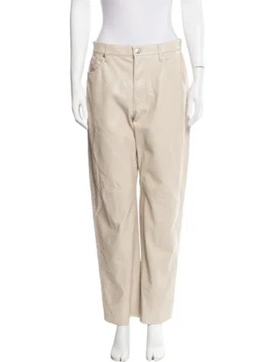 Pre-owned Nanushka Wide Leg Pants In Neutrals