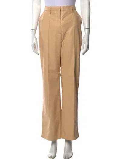 Pre-owned Nanushka Wide Leg Pants In Neutrals