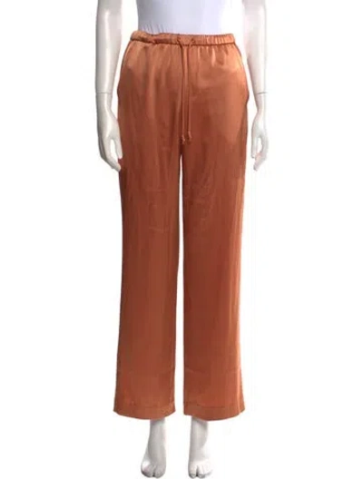 Pre-owned Nanushka Wide Leg Pants In Orange