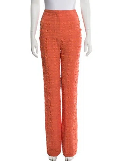 Pre-owned Nanushka Wide Leg Pants In Orange