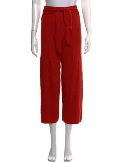 Pre-owned Nanushka Wide Leg Pants In Orange