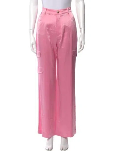 Pre-owned Nanushka Wide Leg Pants In Pink