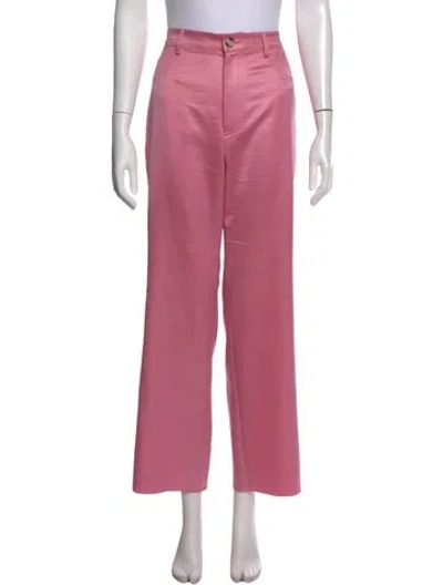 Pre-owned Nanushka Wide Leg Pants In Pink