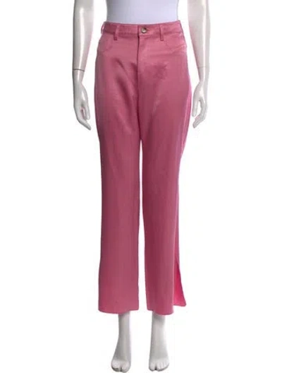 Pre-owned Nanushka Wide Leg Pants In Pink