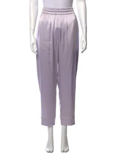 Pre-owned Nanushka Wide Leg Pants In Purple