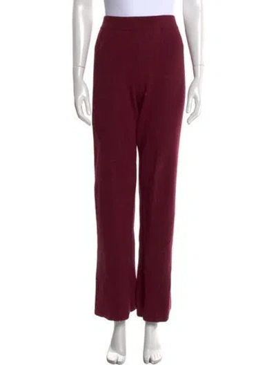Pre-owned Nanushka Wide Leg Pants In Red