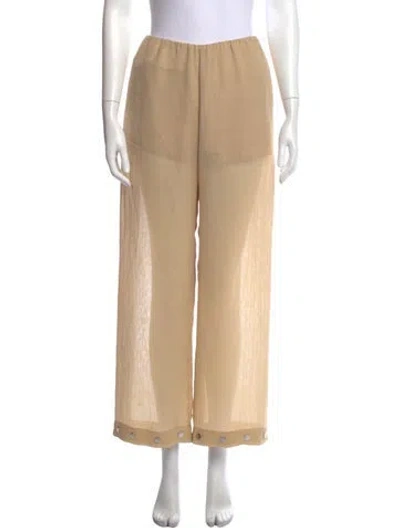 Pre-owned Nanushka Wide Leg Pants W/ Tags In Neutral