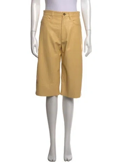 Pre-owned Nanushka Wide Leg Pants In Yellow