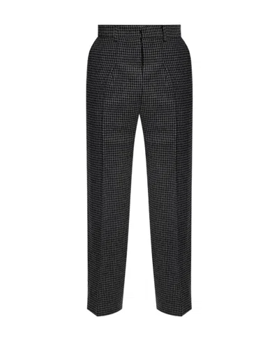 Nanushka Wilco Houndstooth-pattern Trousers In Black
