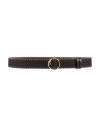 Nanushka Woman Belt Black Size Xs Polyurethane, Polyester, Brass In Black