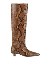 Nanushka Woman Boot Tan Size 8 Leather In Brown