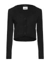 Nanushka Woman Cardigan Black Size Xs Cotton
