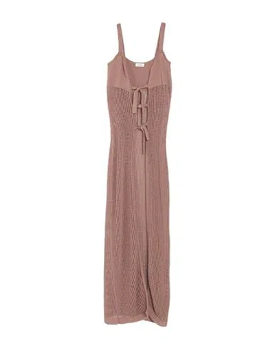 Nanushka Woman Cover-up Brown Size L Cotton, Polyamide, Organic Cotton