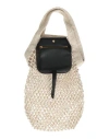 Nanushka Woman Handbag Black Size - Cotton, Polyurethane, Polyester, Zamak