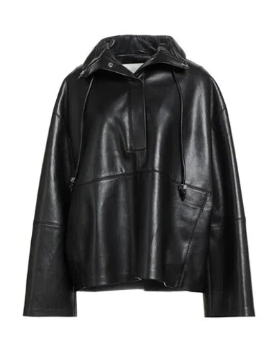 Nanushka Woman Jacket Black Size S Polyester, Polyurethane, Regenerated Leather