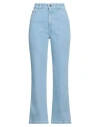 Nanushka Woman Jeans Blue Size 30 Organic Cotton In Blue
