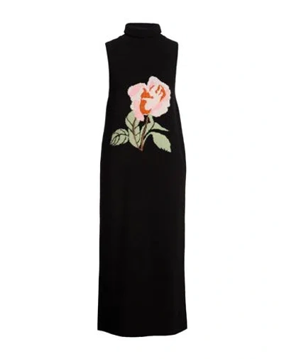 Nanushka Woman Midi Dress Black Size Xs Merino Wool, Polyamide, Elastane