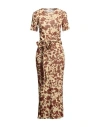 Nanushka Woman Midi Dress Mustard Size L Recycled Polyester In Yellow