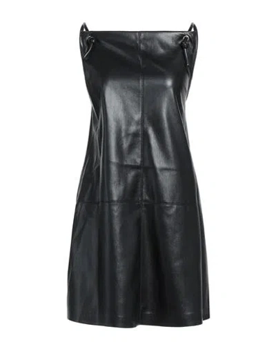 Nanushka Woman Mini Dress Black Size L Polyester, Polyurethane