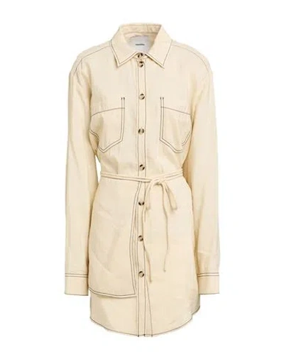 Nanushka Woman Mini Dress Ivory Size M Viscose, Polyester