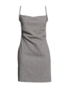 Nanushka Woman Mini Dress Khaki Size L Cotton, Polyester, Polyamide, Elastane In Beige