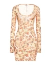 Nanushka Woman Mini Dress Mustard Size L Polyester, Elastane In Yellow
